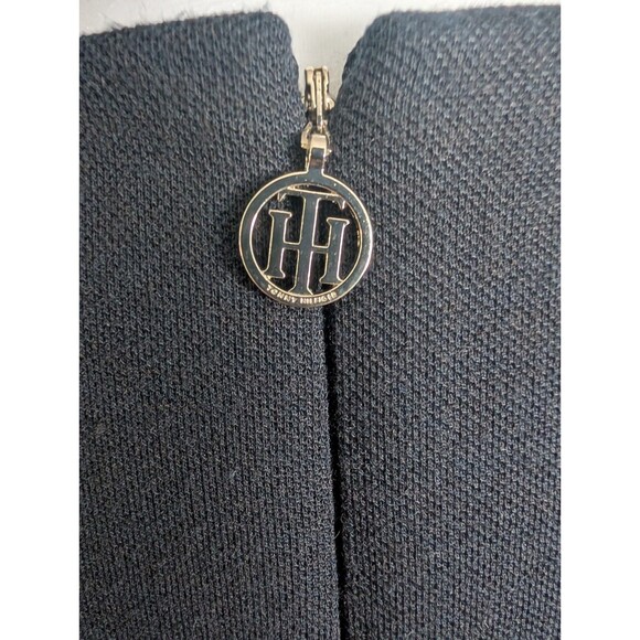 Tommy Hilfiger Preppy Old Money Contrast Trim Nautical Dress Navy White Sz 8 - Picture 6 of 16